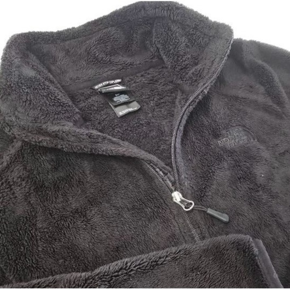 The North Face Fleece Jacket Women's S Black Full Zip Teddy Hiking Outdoor